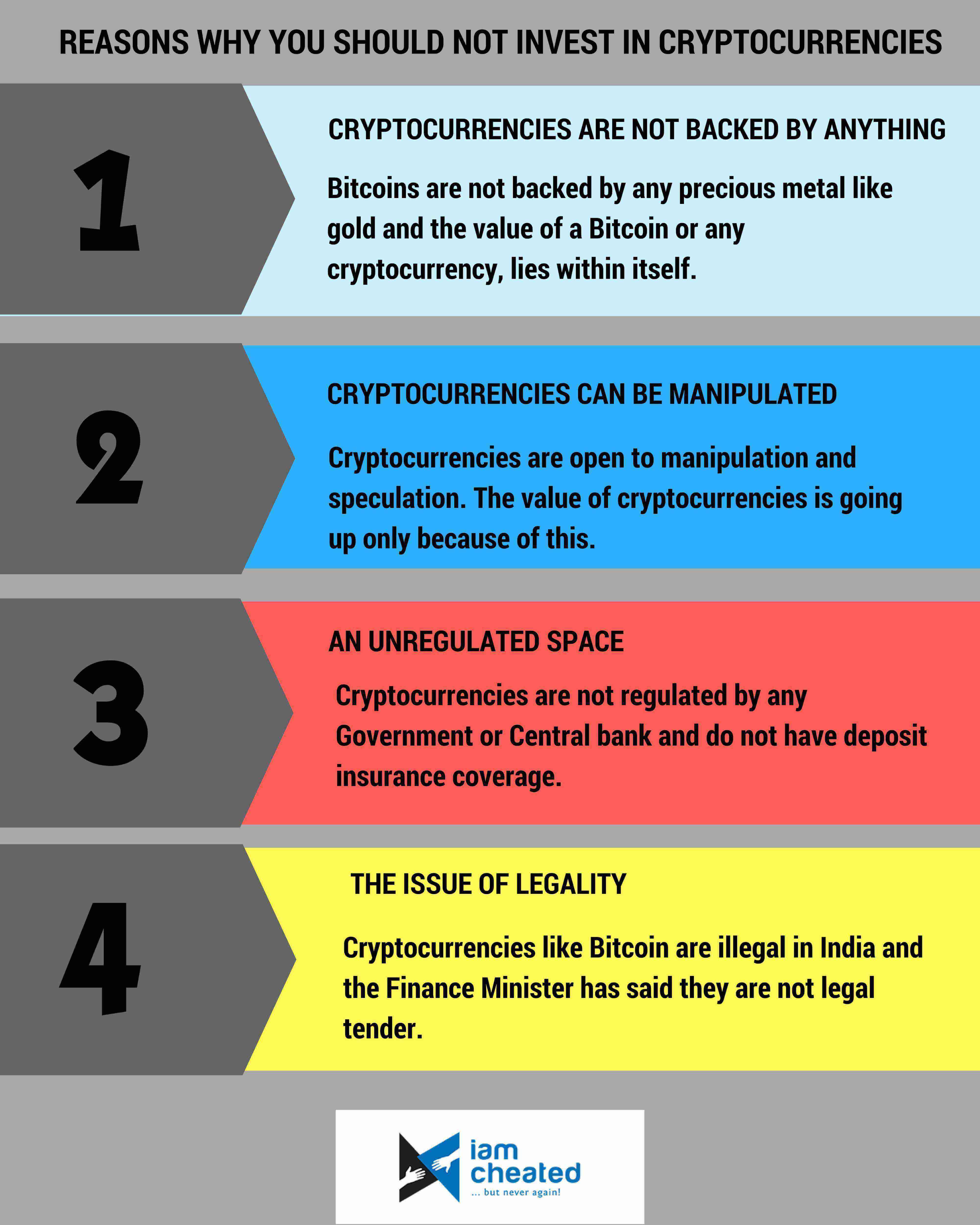 Why You Should Not Invest In Cryptocurrencies?