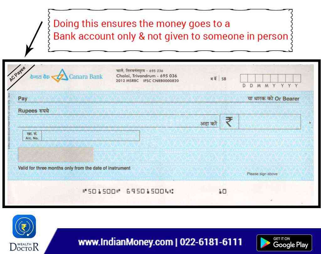 How To Write A Safe Cheque?  IndianMoney