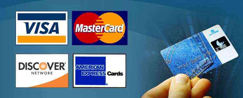 Verfügbare Arten von Kredit- und Debitkarten
