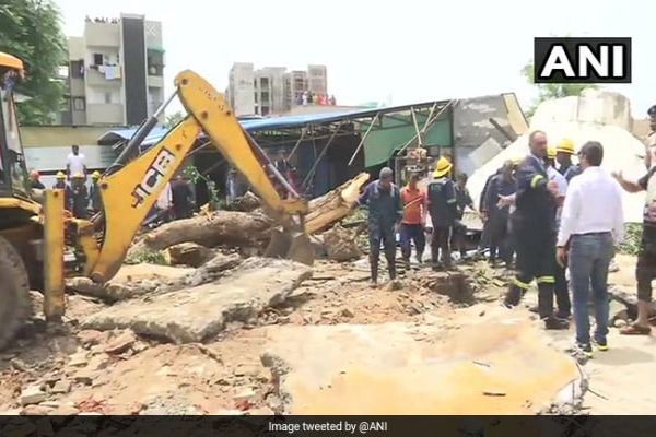 3 Killed, 6 Injured As Water Tank Collapses After Heavy Rain In Ahmedabad News Image