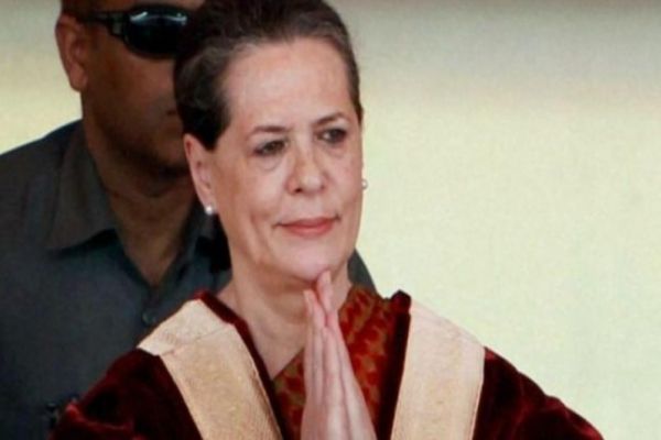 Congress interim president Sonia Gandhi greets citizens on Navratri News Image
