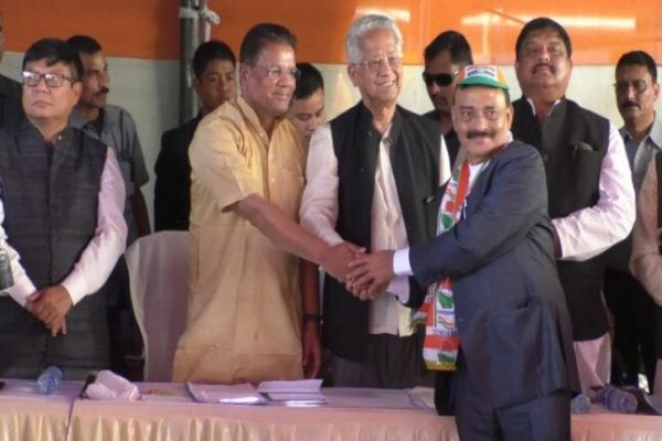 Former BJP MP Ram Prasad Sharma joins Congress Former BJP MP Ram Prasad Sharma joins Congress