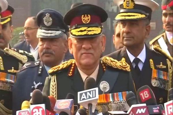 General Bipin Rawat's Official Car Bears New Flag General Bipin Rawat's Official Car Bears New Flag