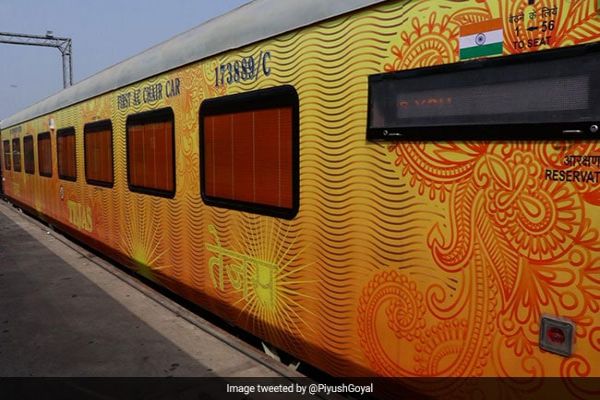 Gujarat Chief Minister Vijay Rupani Flags Off Ahmedabad-Mumbai Tejas Express News Image