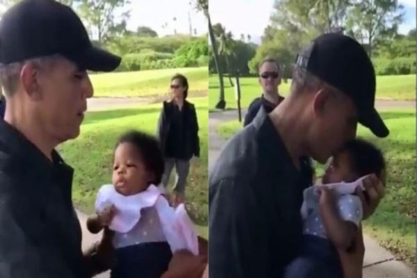 Heartwarming video of Obama talking to three-month-old girl has Twitter in tears Heartwarming video of Obama talking to three-month-old girl has Twitter in tears