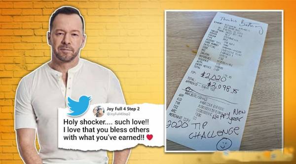 Hollywood actor-singer leaves 1.4L tip for waitress on bill of 5,600 Hollywood actor-singer leaves 1.4L tip for waitress on bill of 5,600