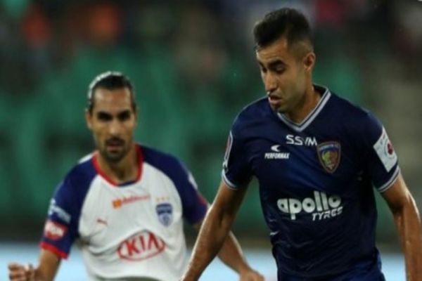 ISL: Misfiring Bengaluru held by ten-man Chennaiyin News Image
