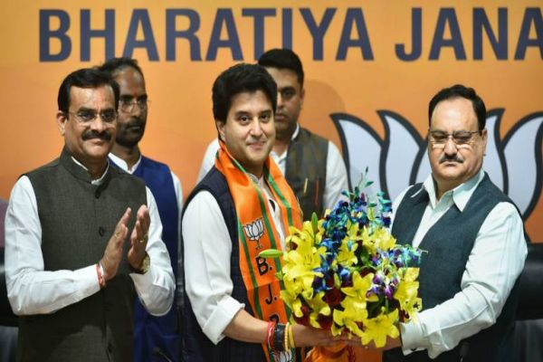 Jyotiraditya Scindia files nomination for Rajya Sabha elections Jyotiraditya Scindia files nomination for Rajya Sabha elections