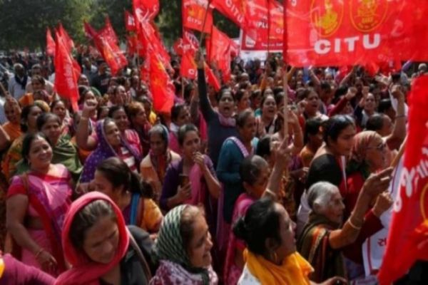 Left leaders held during Bharat bandh protests in Andhra Left leaders held during Bharat bandh protests in Andhra