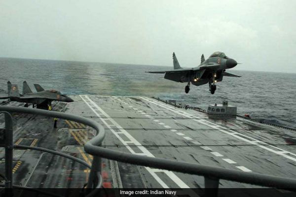 Navy's MiG-29K Aircraft Crashes Off Goa During Training, Pilot Safe News Image
