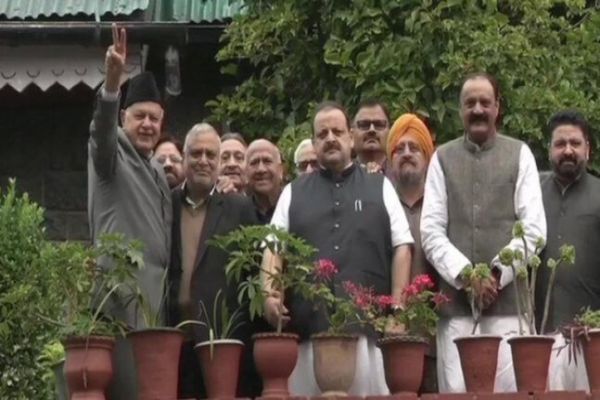 NC delegation meets Farooq, Omar Abdullah in Srinagar News Image