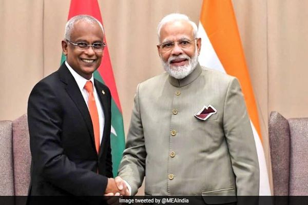 PM Modi Talks To Maldivian President Mohamed Solih On New Year PM Modi Talks To Maldivian President Mohamed Solih On New Year