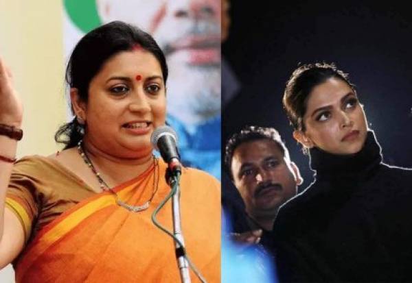 Smriti Irani says actress Deepika is a known Cong supporter since 2011 Smriti Irani says actress Deepika is a known Cong supporter since 2011