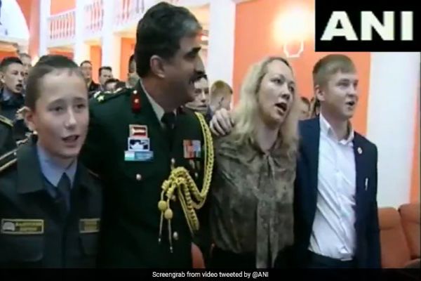 Watch: Russian Military Cadets Sing Indian Patriotic Song News Image