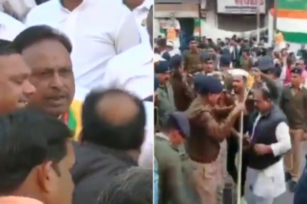 Watch video: At Congress R-Day bash in Indore, netas bash each other Watch video: At Congress R-Day bash in Indore, netas bash each other
