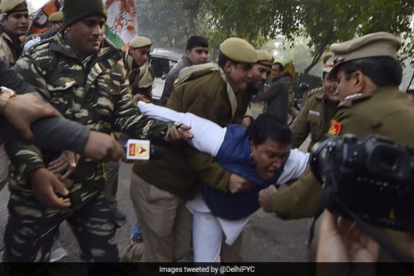 Youth Congress Protests Against Youth Congress Protests Against